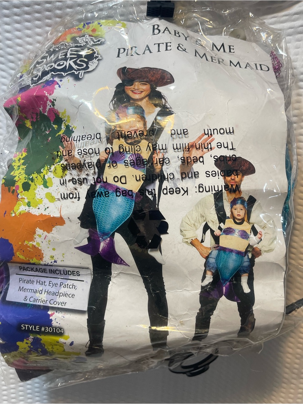 Baby Pirate & Mermaid Costume - Blue/Purple